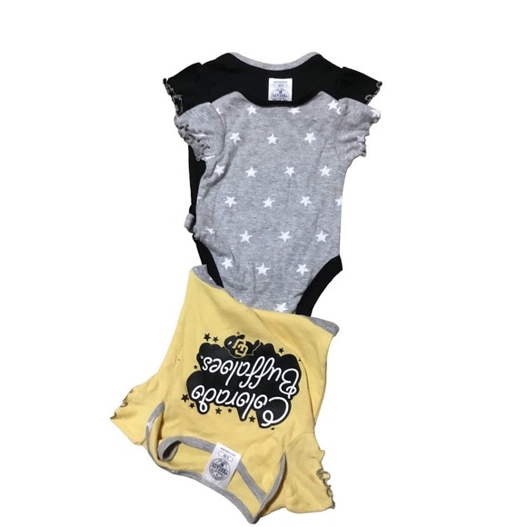 Colorado Buffaloes Three Piece Infant Onesees Size 0-3 Months New - Picture 6 of 8